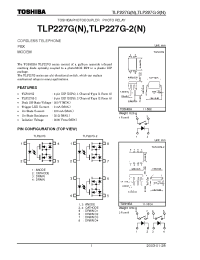 Datasheet TLP227G-2 manufacturer Toshiba
